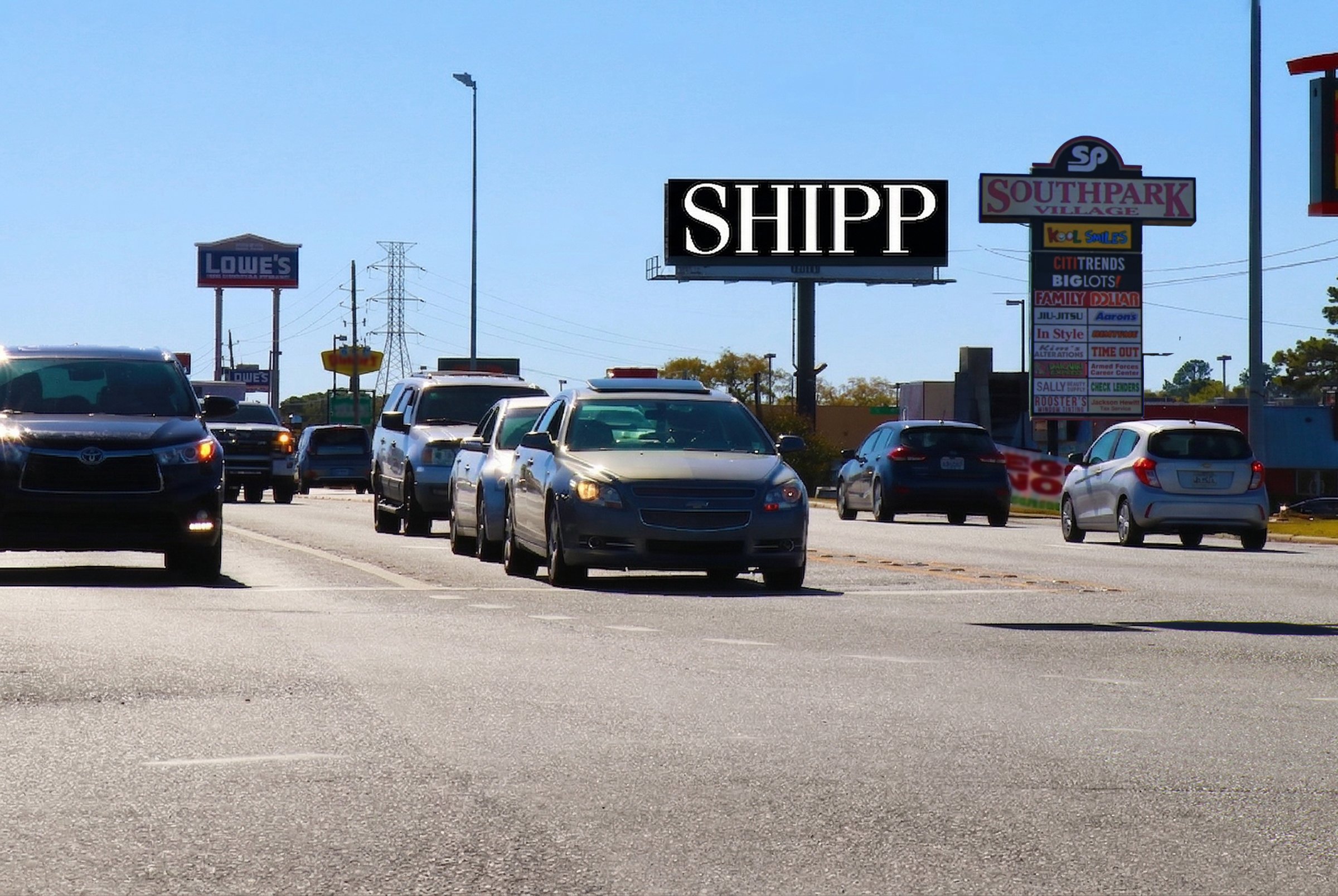 Shipp Outdoor Mansfield Rd N face digital billboard in Shreveport, LA