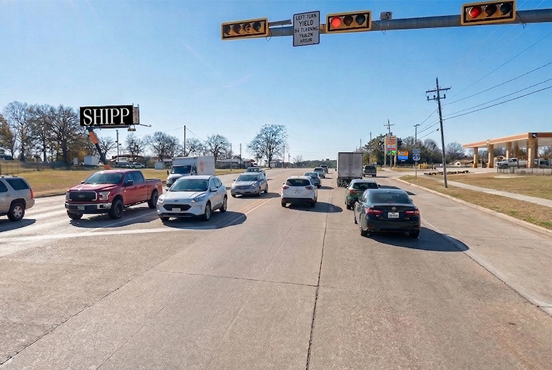 Shipp Outdoor Queen City N face digital billboard in Queen City, TX