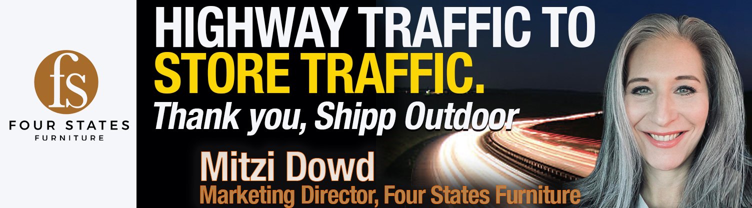 Four States Furniture testimonial billboard