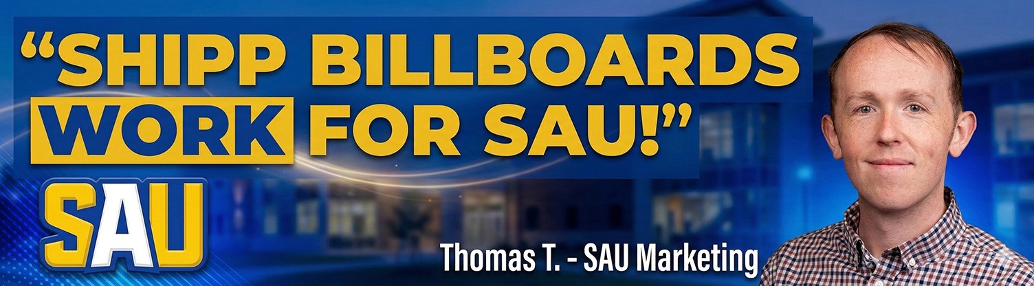 Southern Arkansas University testimonial billboard